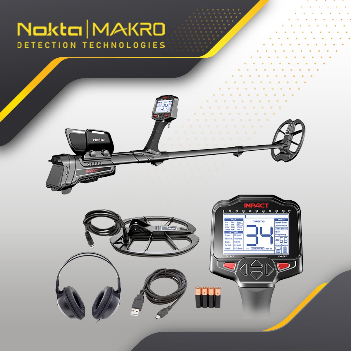 Détecteur de métaux Nokta Makro IMPACT Pro
