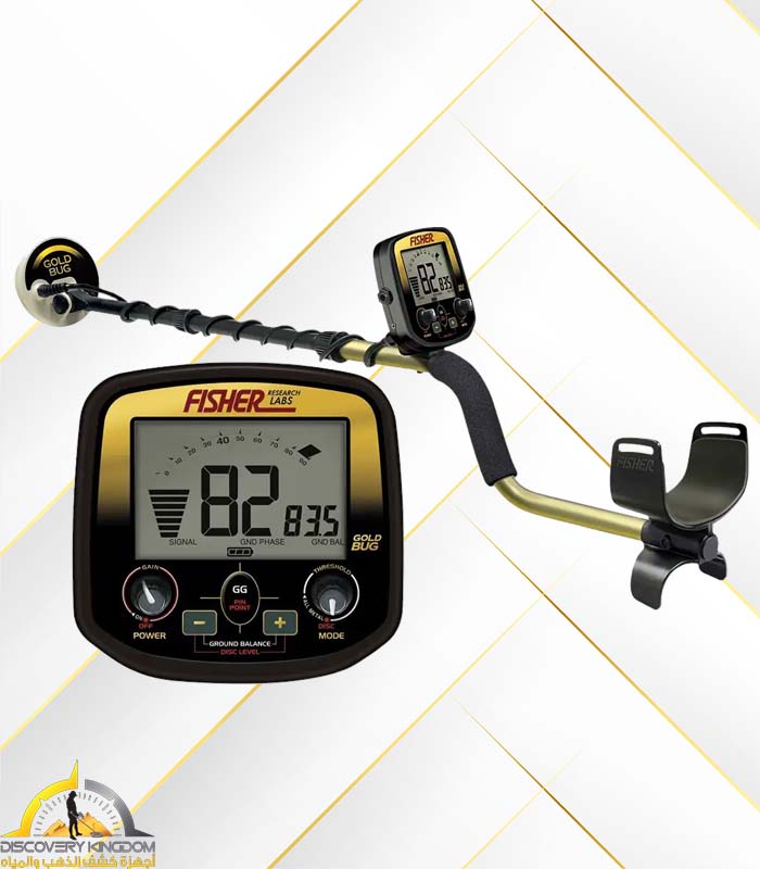 Fisher Gold Bug DP Metal Detector with 11-Inch DD Waterproof Searchcoil, Discrimination Mode, V.C.O., 19 kHz Operating Frequency for Coin, Relic, and Gold Prospecting